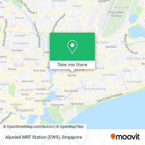 Aljunied MRT Station (EW9) map
