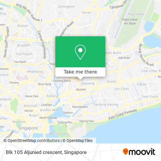 Blk 105 Aljunied crescent地图