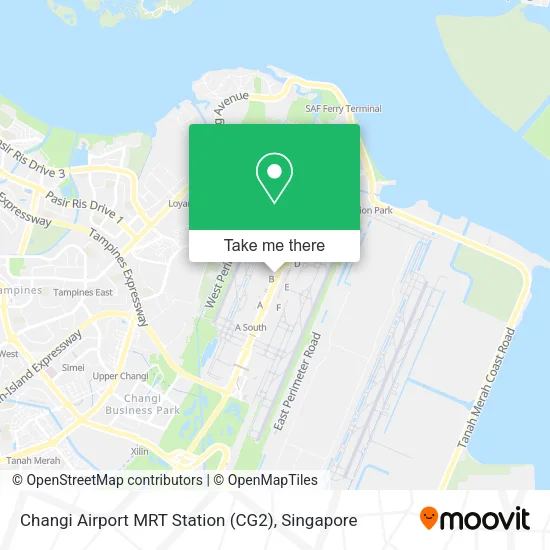 Changi Airport MRT Station (CG2)地图