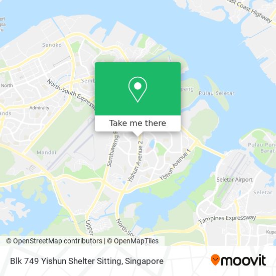 Blk 749 Yishun Shelter Sitting map