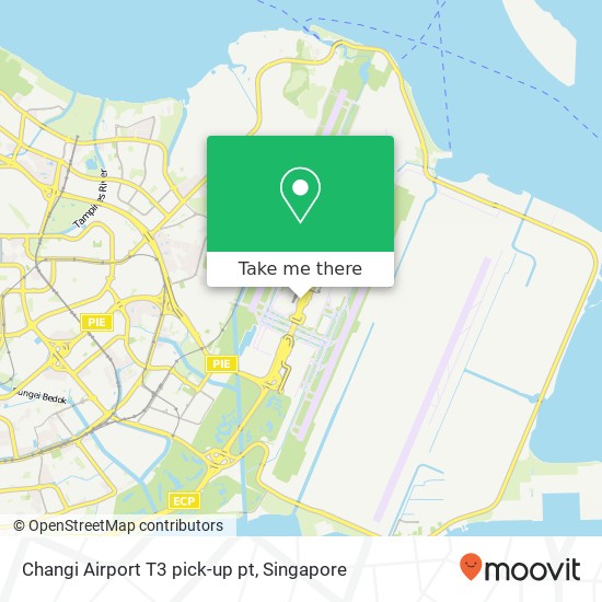 Changi Airport T3 pick-up pt map