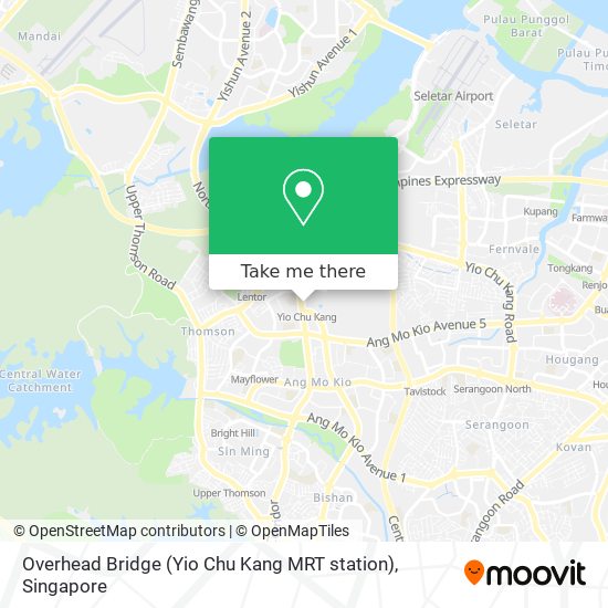 Overhead Bridge (Yio Chu Kang MRT station) map