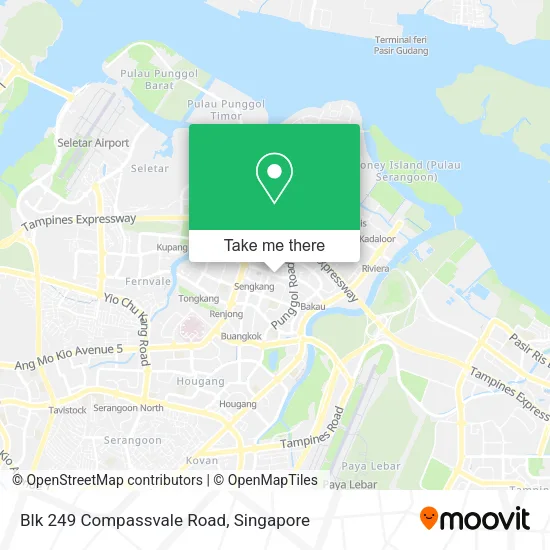 Blk 249 Compassvale Road地图