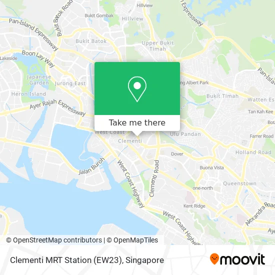 Clementi Mrt Station Map How To Get To Clementi Mrt Station (Ew23) In Singapore By Metro Or Bus?