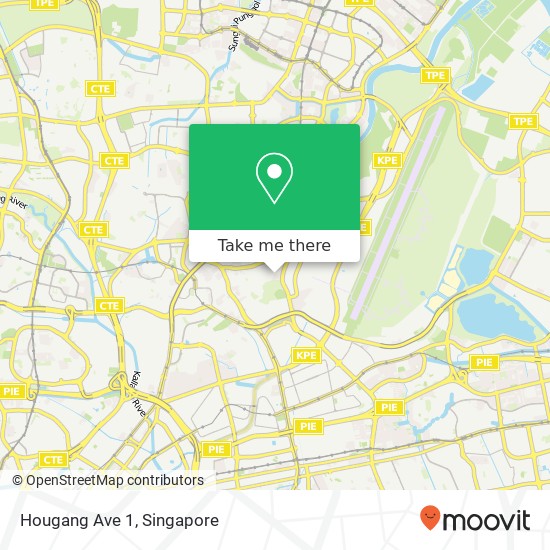 Hougang Ave 1 map