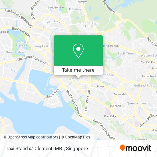 Taxi Stand @ Clementi MRT map