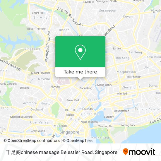 千足阁chinese massage Belestier Road地图