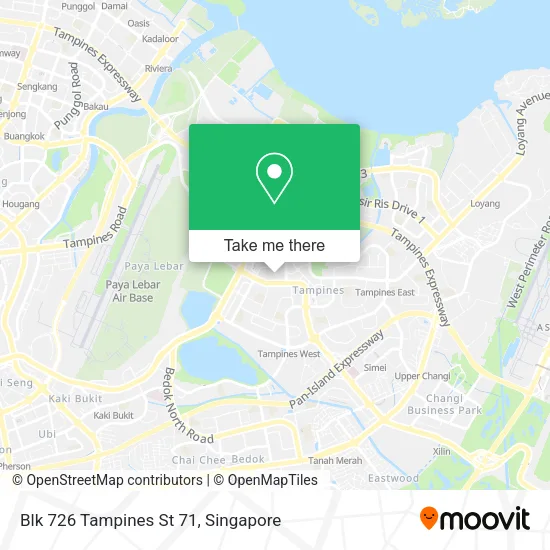 Blk 726 Tampines St 71地图