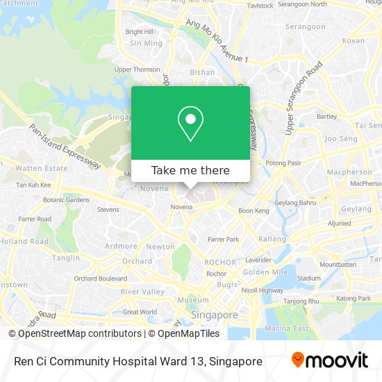 Ren Ci Community Hospital Ward 13 map