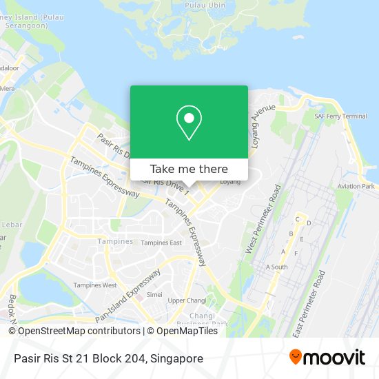 Pasir Ris St 21 Block 204 map