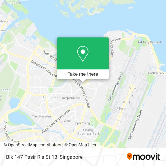 Blk 147 Pasir Ris St.13 map