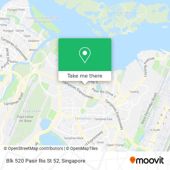 Blk 520 Pasir Ris St 52 map