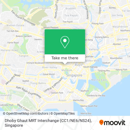 Dhoby Ghaut MRT Interchange (CC1 / NE6 / NS24) map