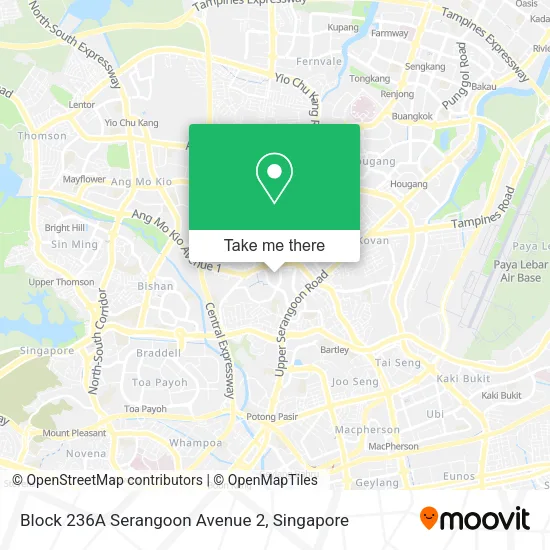 Block 236A Serangoon Avenue 2 map
