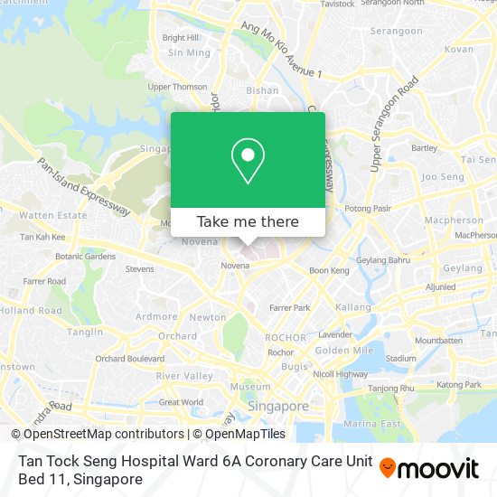 Tan Tock Seng Hospital Ward 6A Coronary Care Unit Bed 11地图