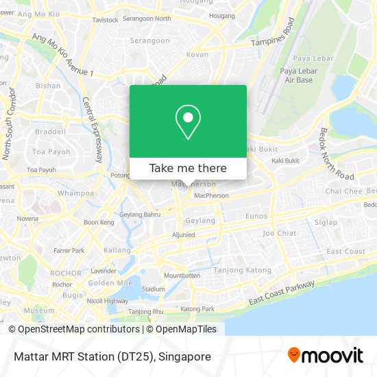 Mattar MRT Station (DT25) map