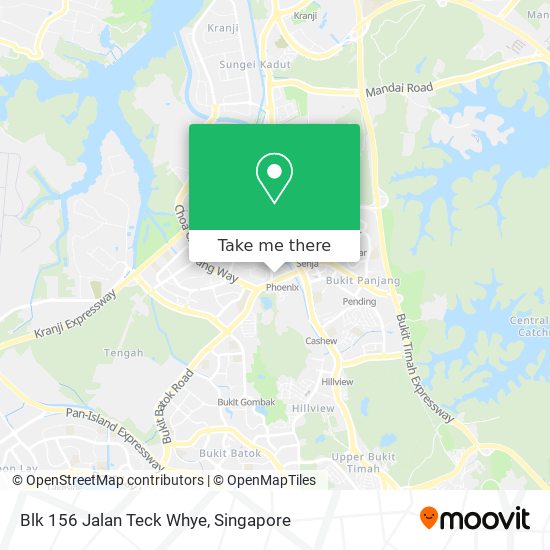 Blk 156 Jalan Teck Whye map