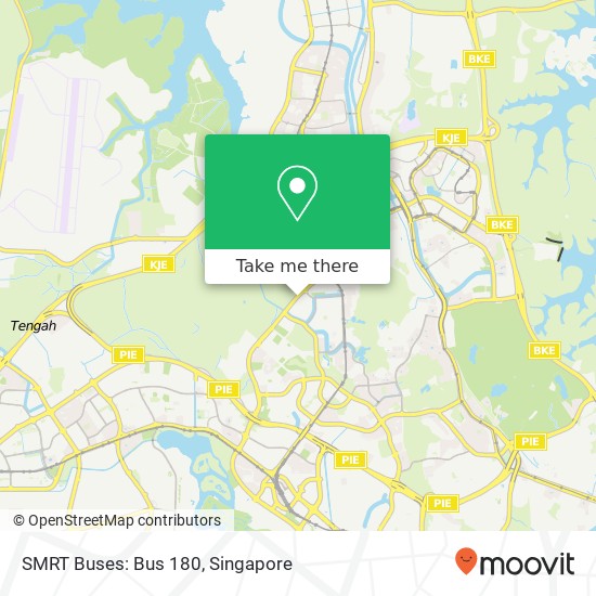 SMRT Buses: Bus 180地图