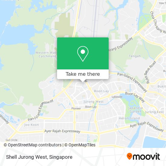 Shell Jurong West map