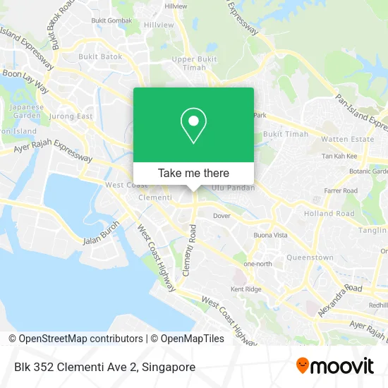 Blk 352 Clementi Ave 2 map