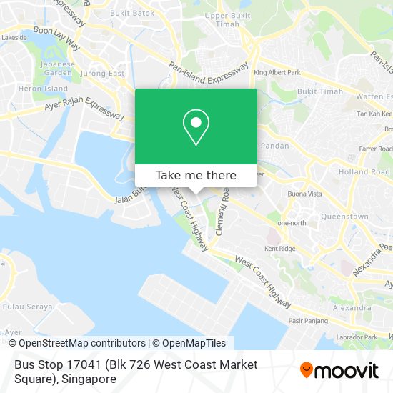 Bus Stop 17041 (Blk 726 West Coast Market Square) map