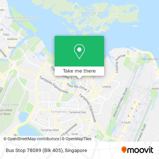Bus Stop 78089 (Blk 405) map
