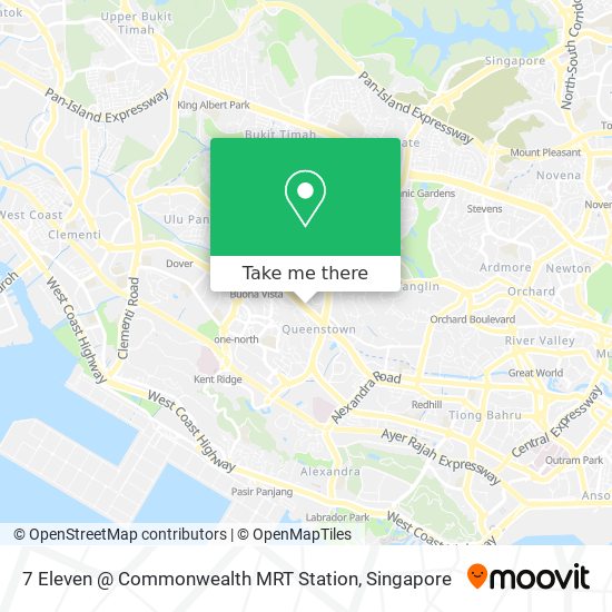 7 Eleven @ Commonwealth MRT Station map