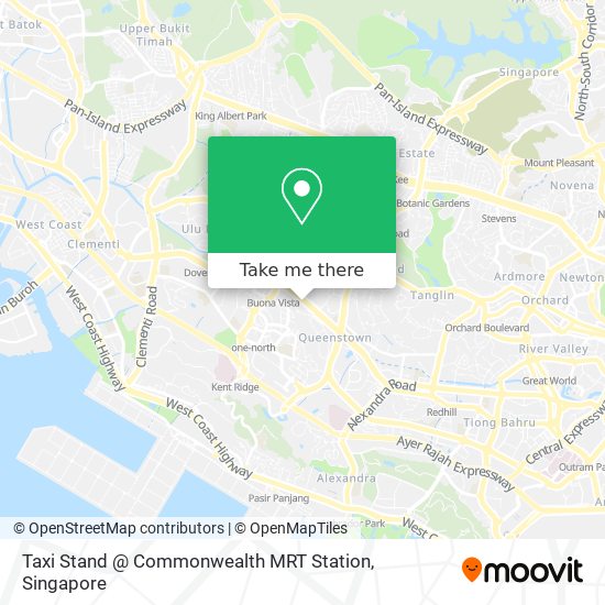 Taxi Stand @ Commonwealth MRT Station map