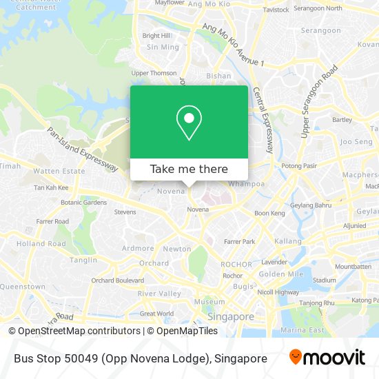 Bus Stop 50049 (Opp Novena Lodge) map