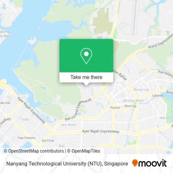 Nanyang Technological University (NTU) map