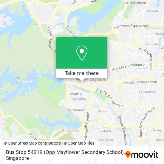 Bus Stop 54219 (Opp Mayflower Secondary School) map