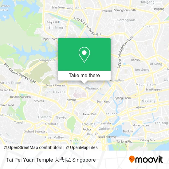 Tai Pei Yuan Temple 大悲院 map