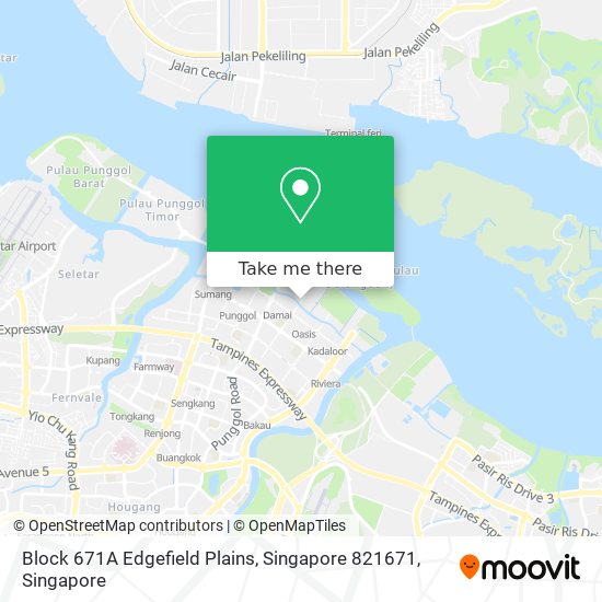 Block 671A Edgefield Plains, Singapore 821671 map