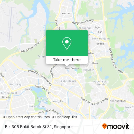 Blk 305 Bukit Batok St 31地图