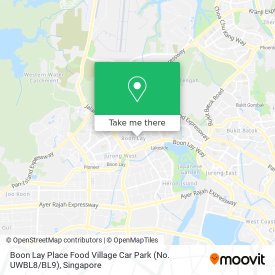 Boon Lay Place Food Village Car Park (No. UWBL8 / BL9) map
