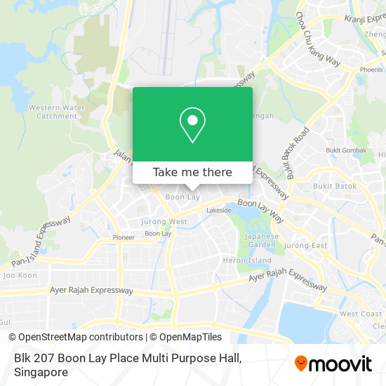 Blk 207 Boon Lay Place Multi Purpose Hall地图