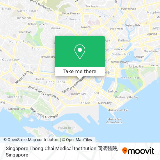 Singapore Thong Chai Medical Institution 同濟醫院 map