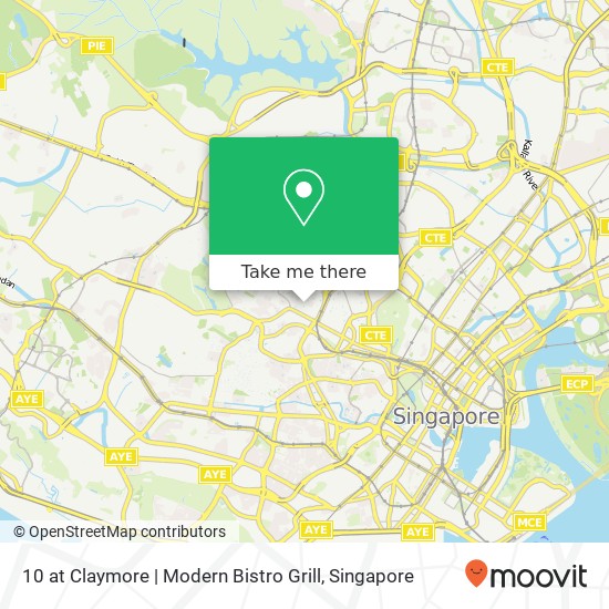 10 at Claymore | Modern Bistro Grill map