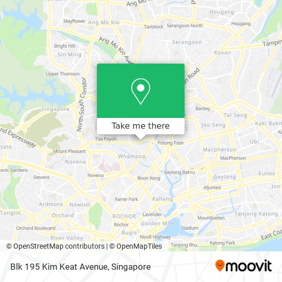 Blk 195 Kim Keat Avenue map