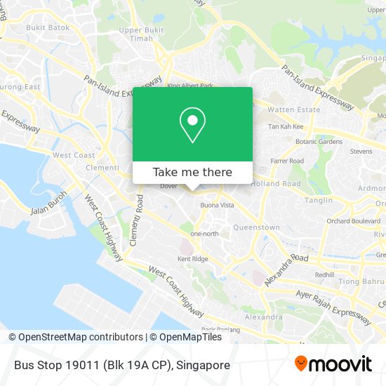 Bus Stop 19011 (Blk 19A CP) map