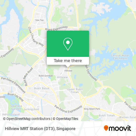 Hillview MRT Station (DT3) map