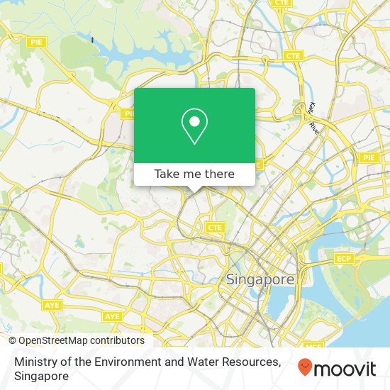 Ministry of the Environment and Water Resources map