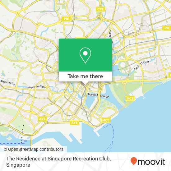 The Residence at Singapore Recreation Club map
