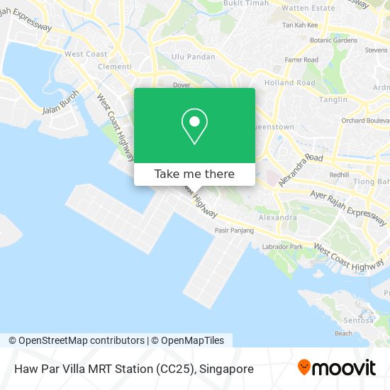 Haw Par Villa MRT Station (CC25)地图