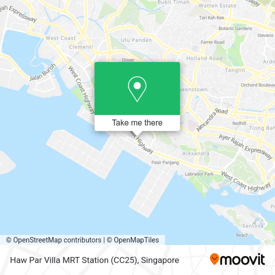 Haw Par Villa MRT Station (CC25) map