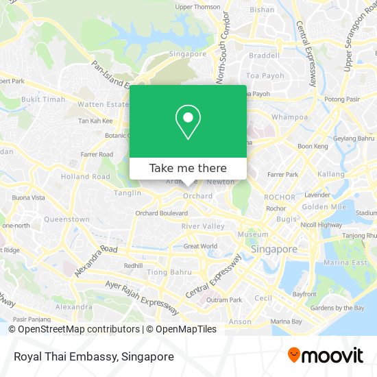 Royal Thai Embassy map