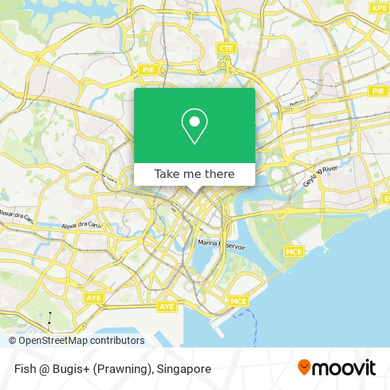 Fish @ Bugis+ (Prawning) map