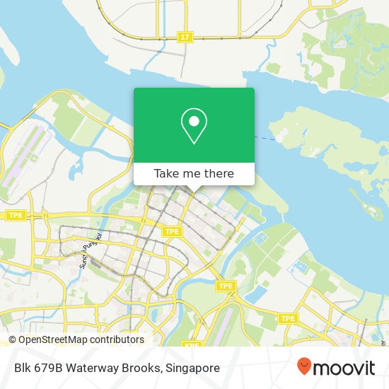 Blk 679B Waterway Brooks map