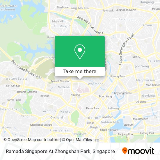 Ramada Singapore At Zhongshan Park map