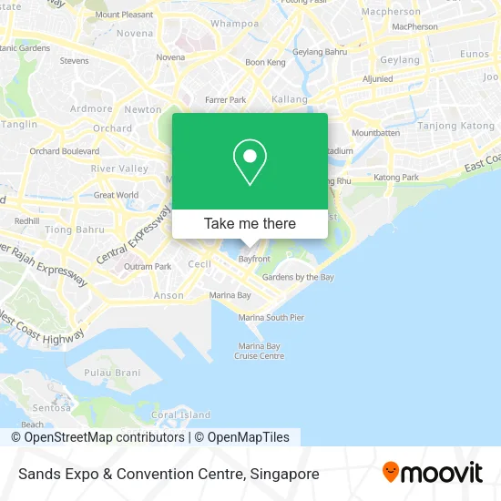 Sands Expo & Convention Centre map